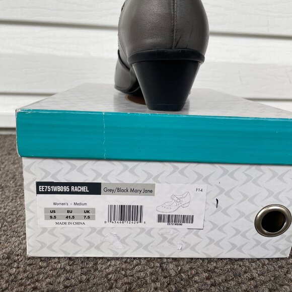 NIB Women's AETREX Rachel Mary Jane Shoes 9.5 Grey - Picture 3 of 11